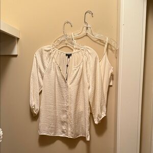 Talbots Cream Women's Blouse